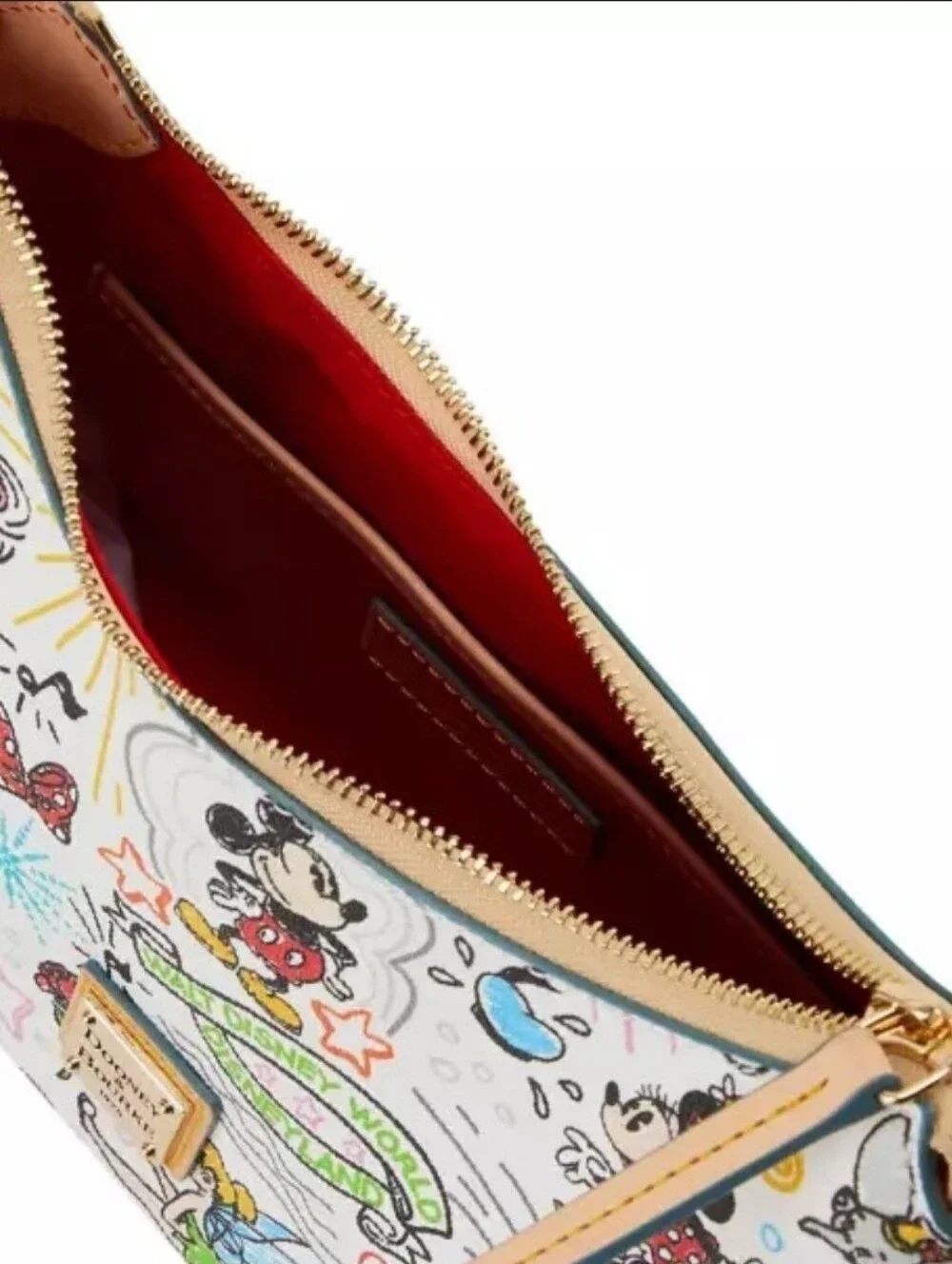 Disney Dooney & Bourke Baguette Bag - Mickey & Minnie Sketch